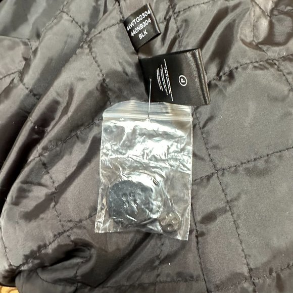 Kenneth Cole Double Breasted Wool Blend Peacoat Jacket, Size Large, Black,‎ NWOT - Picture 14 of 14